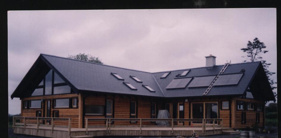 Multyfarnham Timber Frame House Marr Construction with Solar Panels