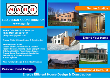 Eco Design and Construction dublin extensions passive house flyer design and build energy efficient house design and construction garden studios solar systems solar installation