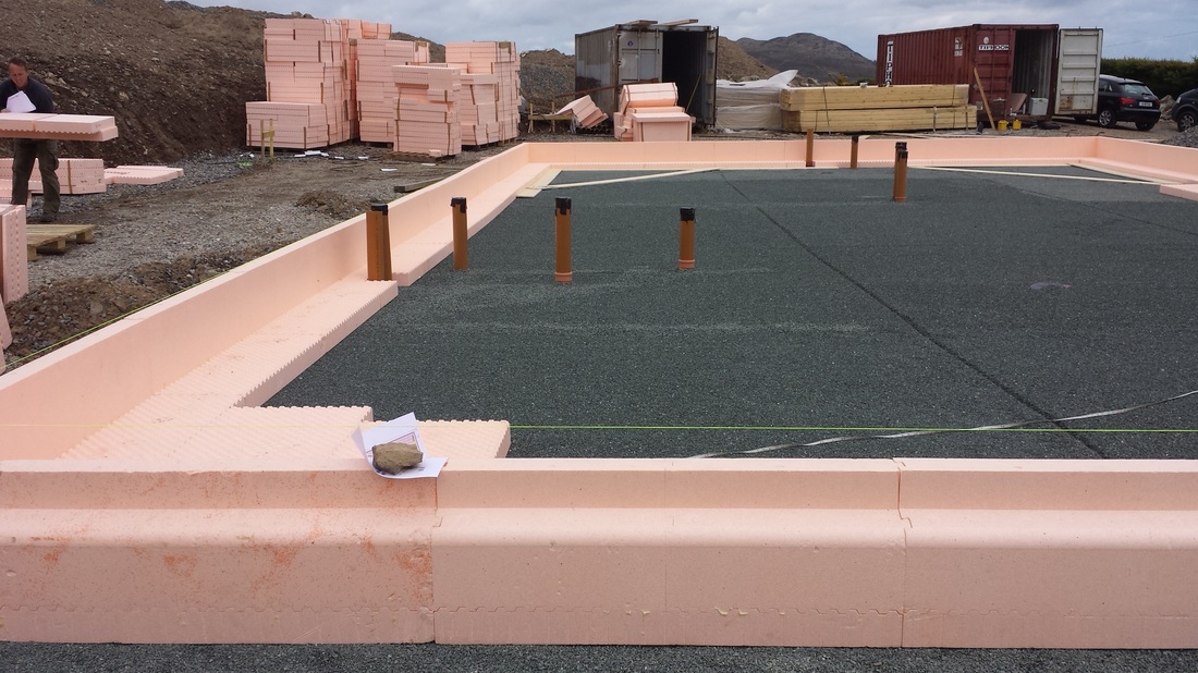 marr construction  design and build  isoquick  insulated raft foundation a rated passive house standard